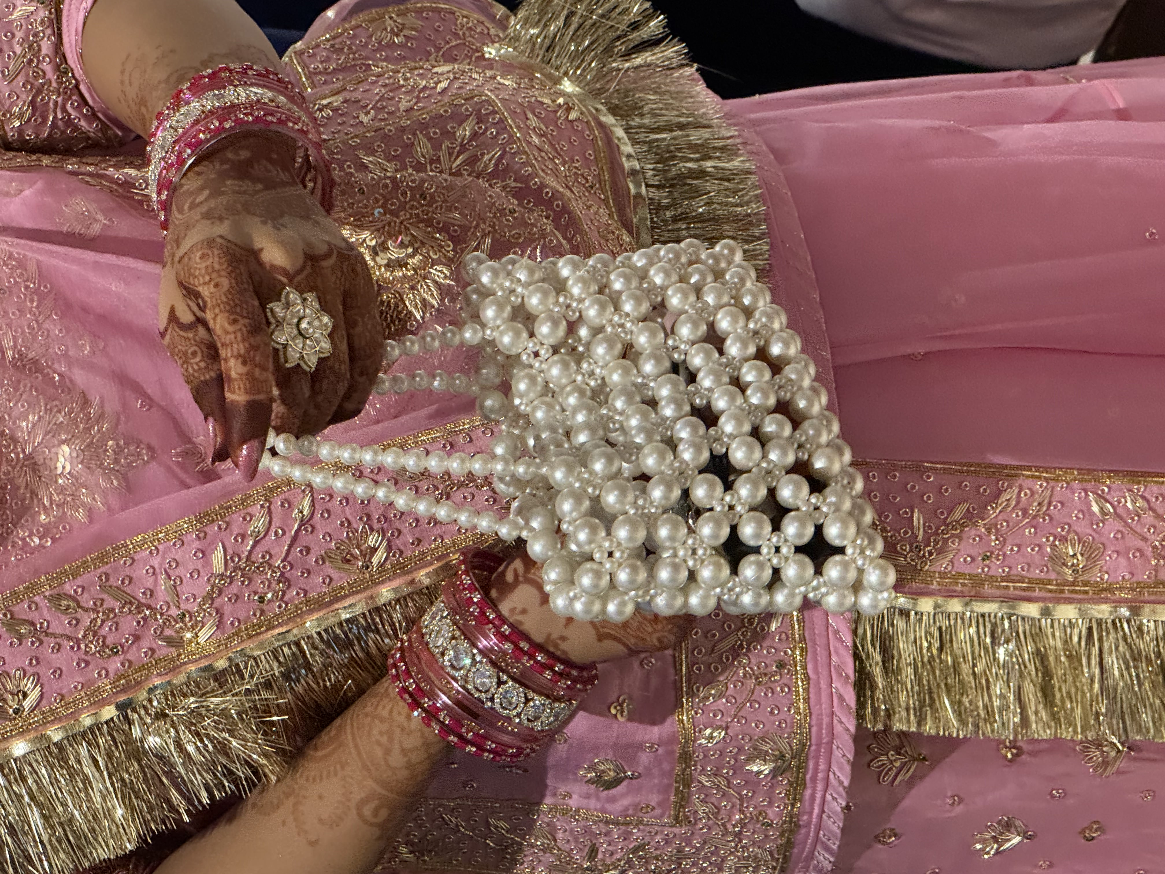 White Pearl Handbag